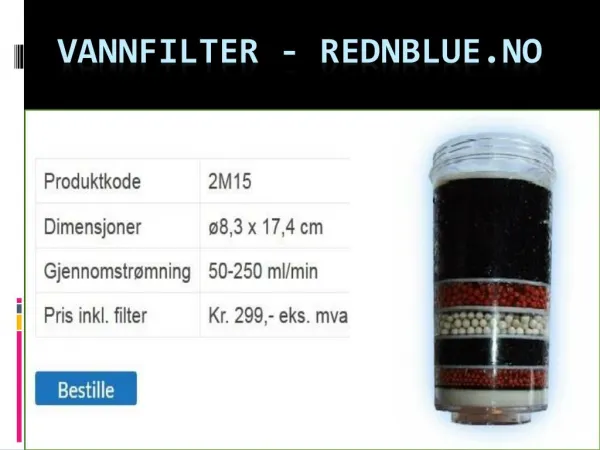 vannfilter rednblue no