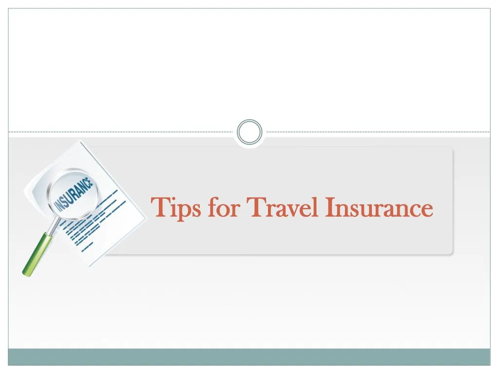 tips for travel insurance