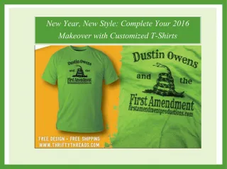 Customized t shirts style 2016 - slide 1