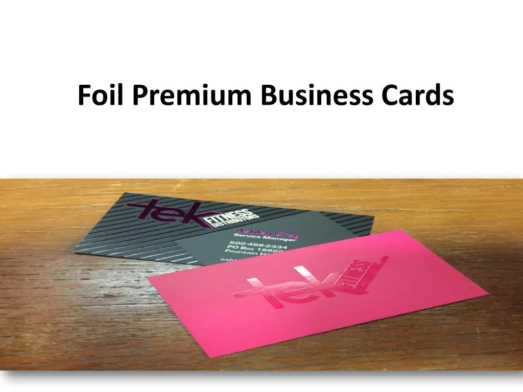 foil premium business cards