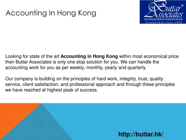 Accounting In Hong Kong