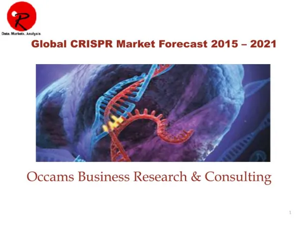 Global CRISPR Market, Genome Editing Market Report
