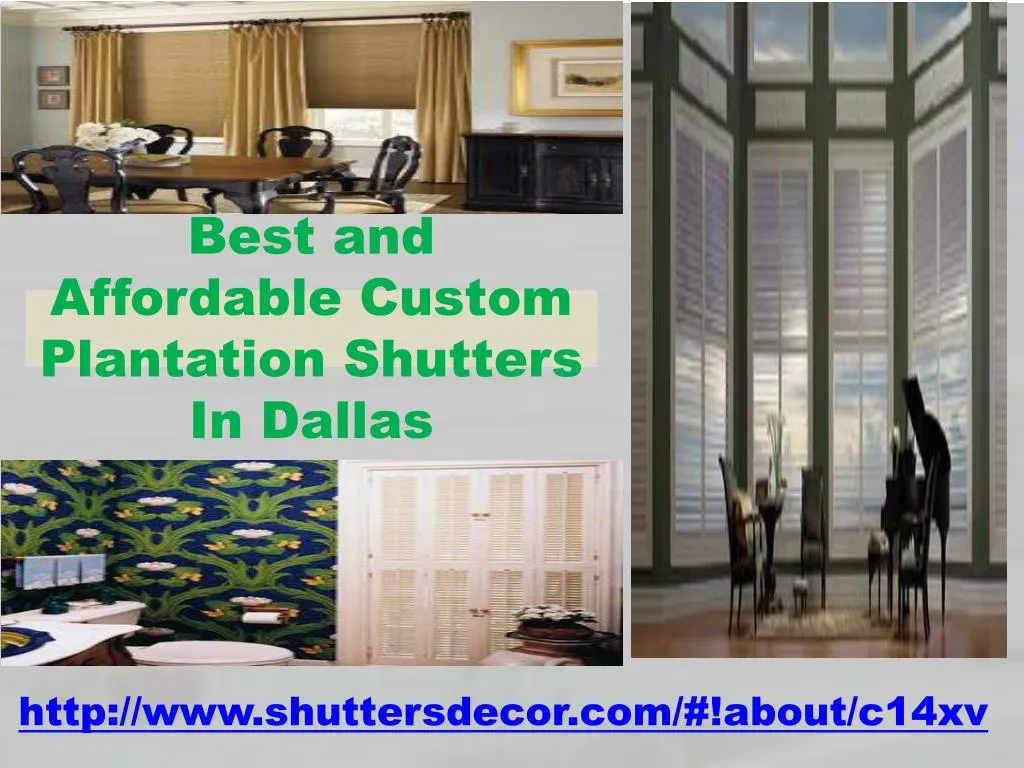 best and affordable custom plantation shutters in dallas
