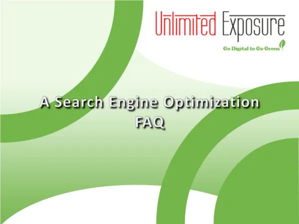 A Search Engine Optimization FAQ