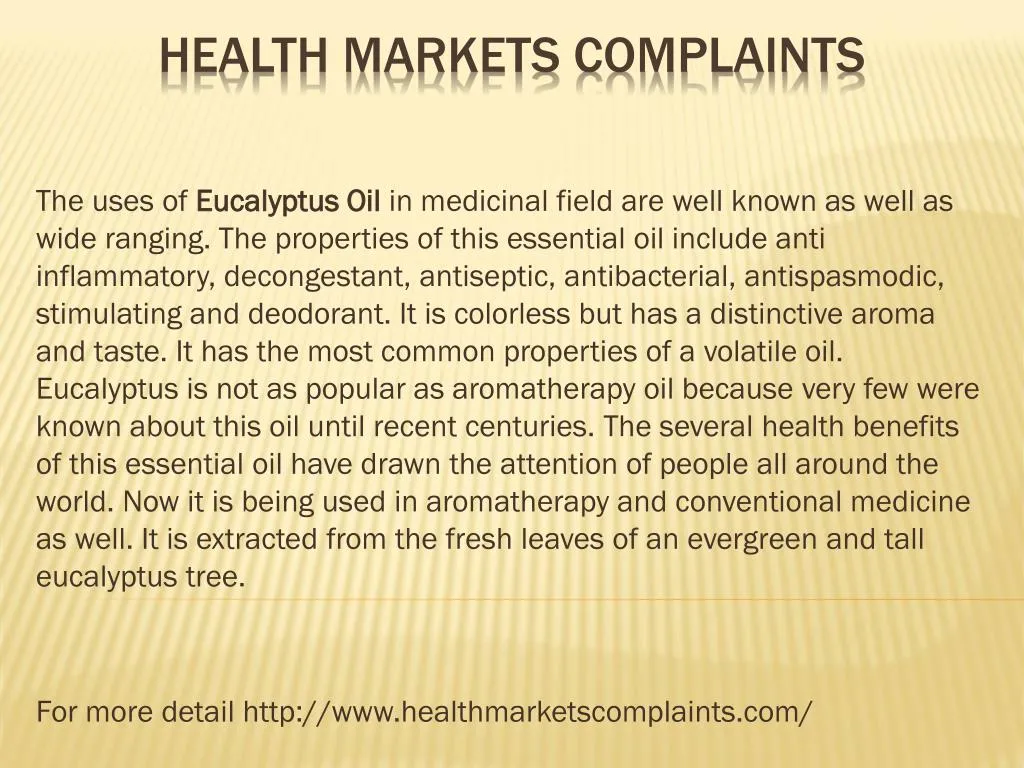 health markets complaints
