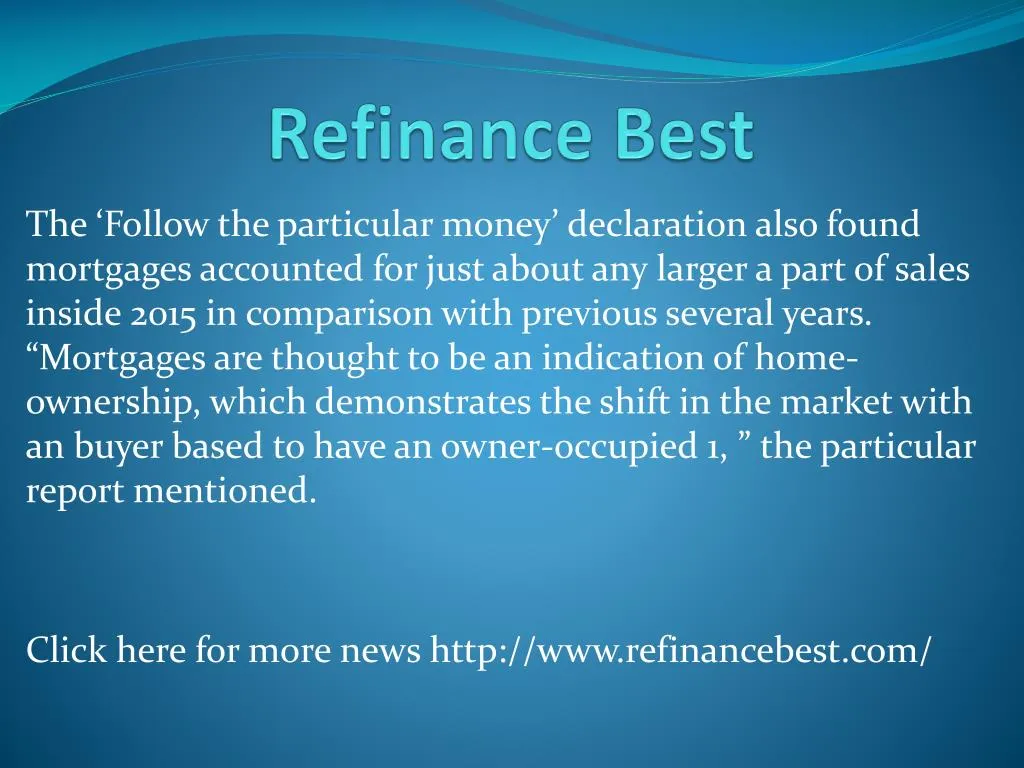 refinance best