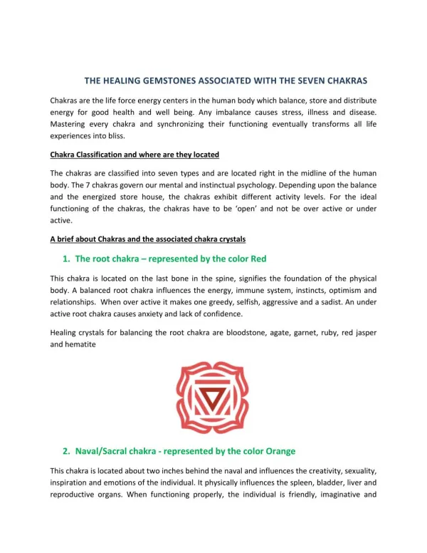 Healing Gemstone With 7 Chakras Meditation