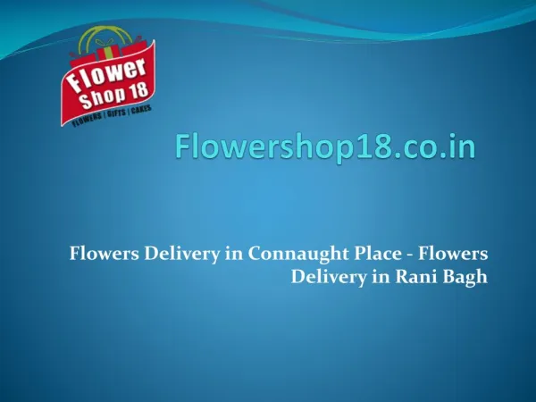 Flowers Delivery in Connaught Place - Flowers Delivery in Rani Bagh
