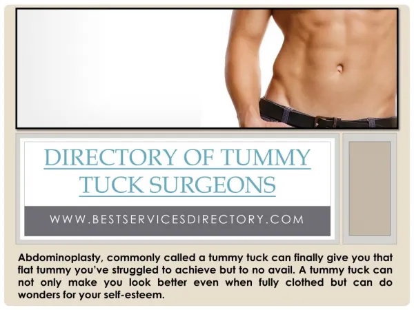 Directory Of Tummy Tuck Surgeons