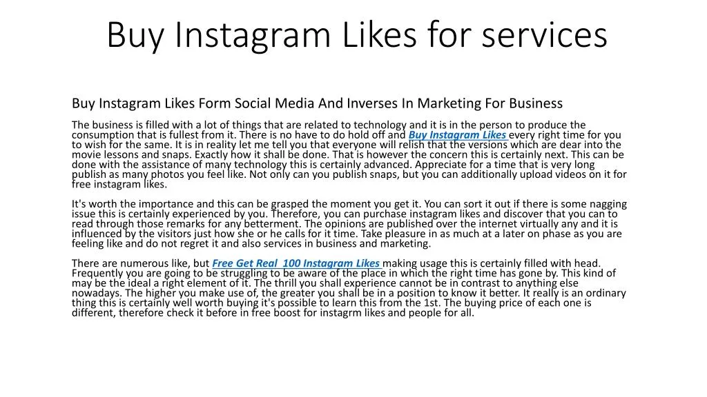buy instagram likes for services