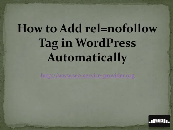 How to Add rel=nofollow Tag in Wordpress Automatically