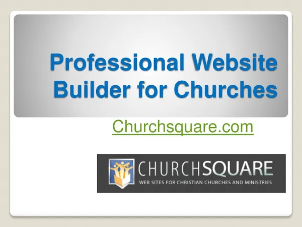 Professional Website Builder for Churches - Churchsquare.com