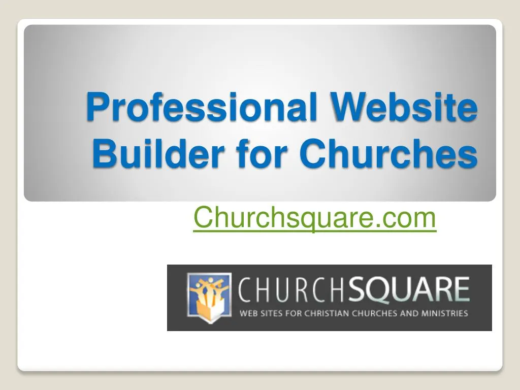 professional website builder for churches
