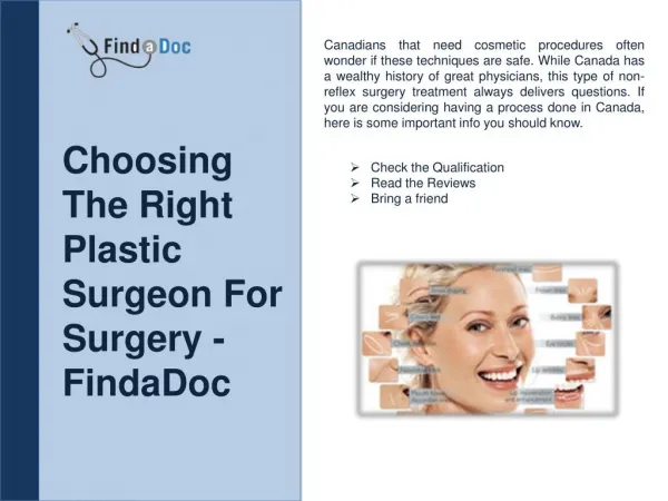 Choosing The Right Plastic Surgeon For Surgery