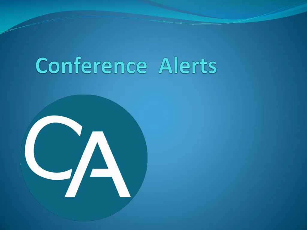 conference alerts