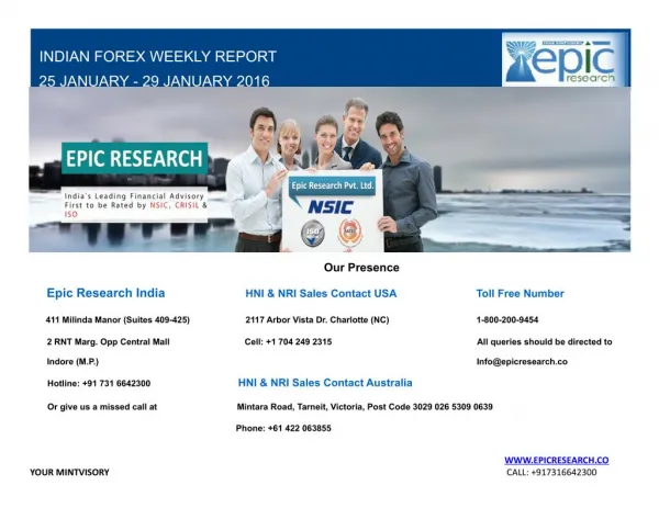 Epic Research Weekly Forex Report 25 Jan 2016