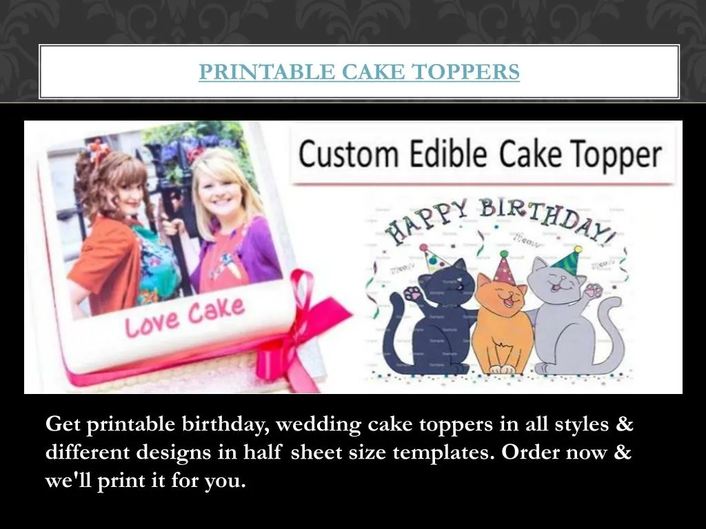 p rintable cake toppers