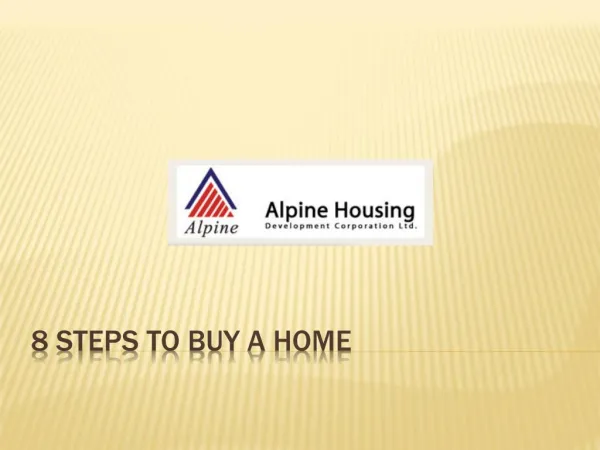 8 Steps to Buy a Home By Alpine Housing
