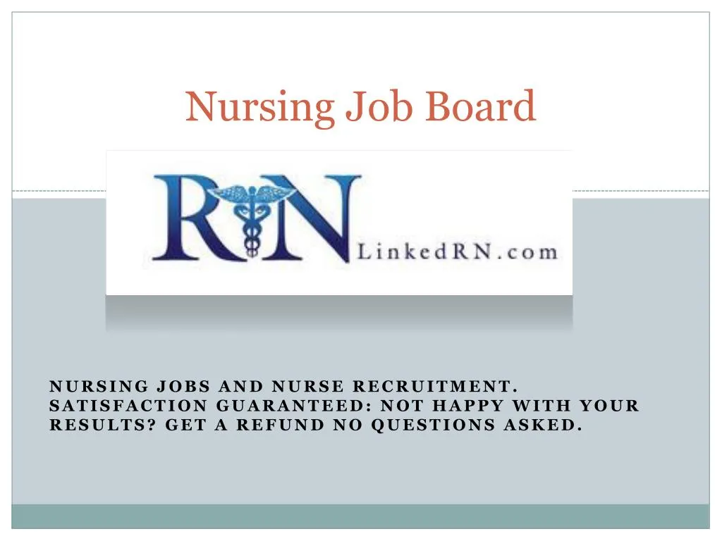 nursing job board