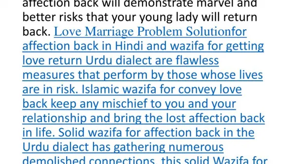 wazifa for get love back