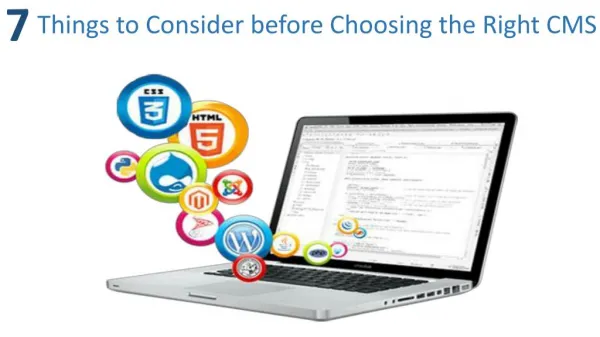 7 Things to Consider before Choosing the Right CMS