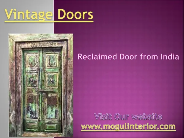 Vintage Doors