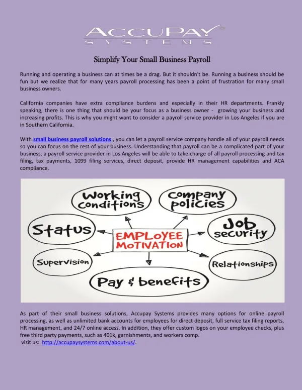Simplify Your Small Business Payroll