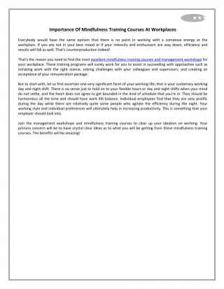 Crack The Toxic And Distracting Feelings At Workplace With Mindfulness - slide 1