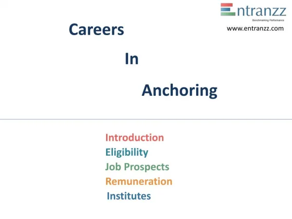 Careers In Anchoring