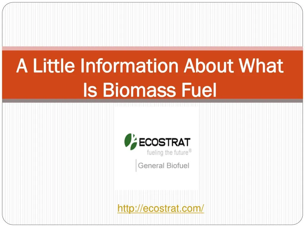 a little information about what is biomass fuel