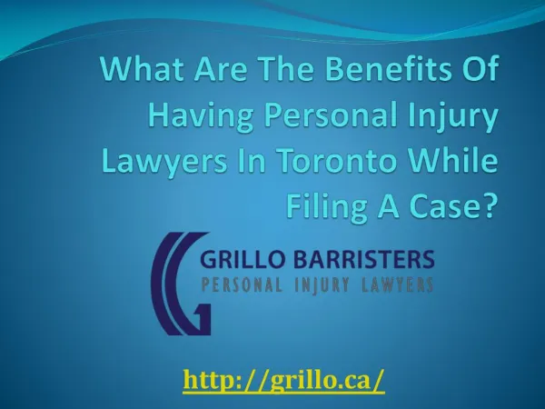 What Are The Benefits Of Having Personal Injury Lawyers In Toronto While Filing A Case?