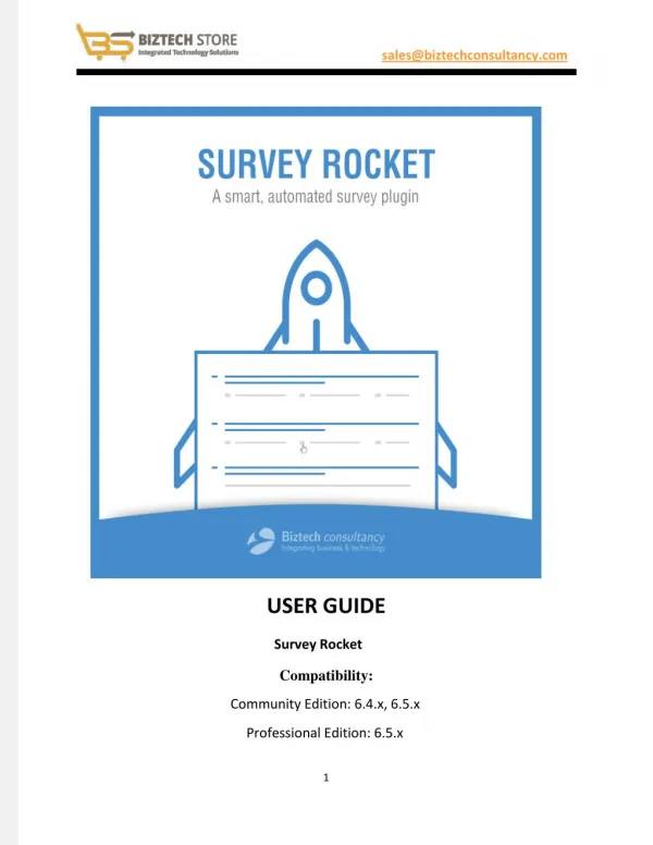 SugarCRM Survey Rocket Plugin - User Guide
