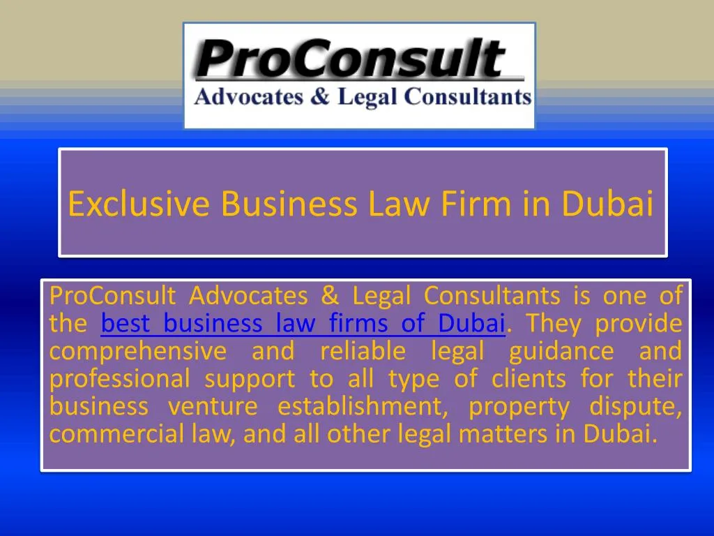 exclusive business l aw f irm in dubai