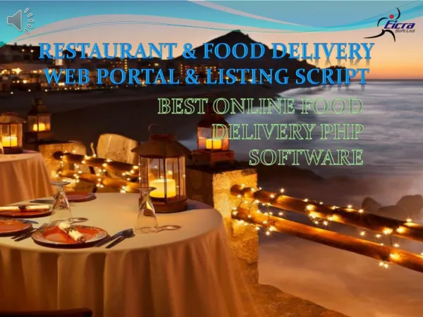 Mind Blowing Features PHP Restaurant Script