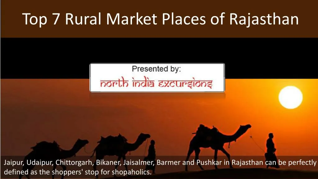 top 7 rural market places of rajasthan
