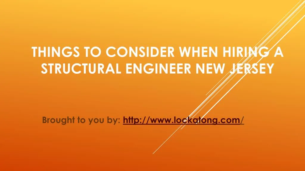 things to consider when hiring a structural engineer new jersey