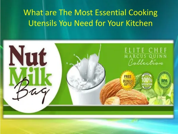 What are The Most Essential Cooking Utensils You Need for Your Kitchen