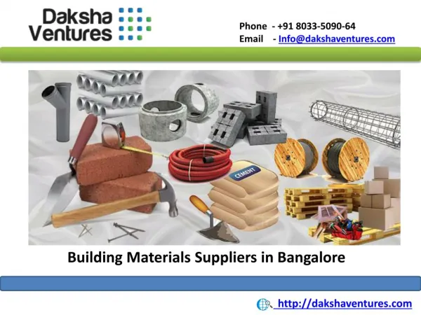 Building Materials Suppliers in Bangalore