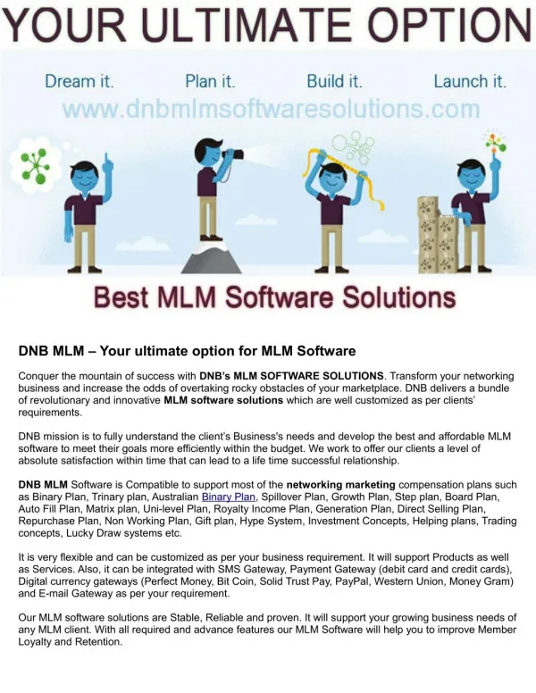 Dmlm0007 dnb mlm – your ultimate option for mlm software 2015 01 22