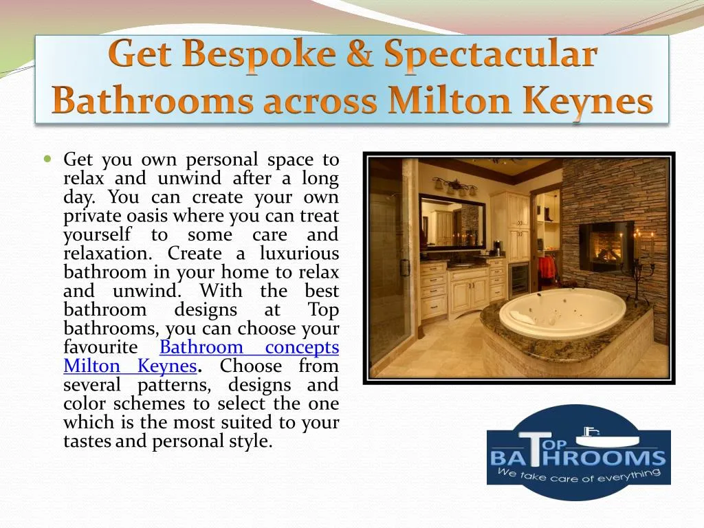 get bespoke spectacular bathrooms across milton keynes