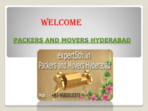 Expert5th Packers and Movers in Hyderabad - CUSTOMIZED SHIFTING SERVICES