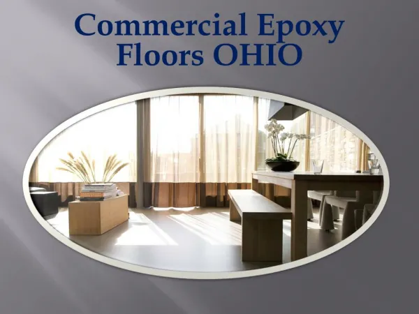 Commercial Epoxy Floors OHIO