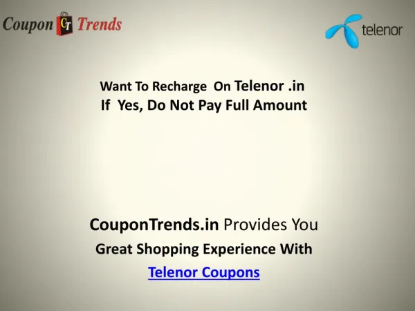 Telenor coupons