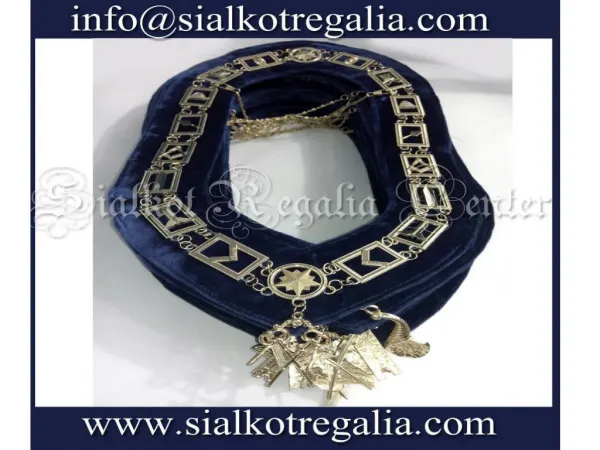 Blue Lodge chain collar silver plated