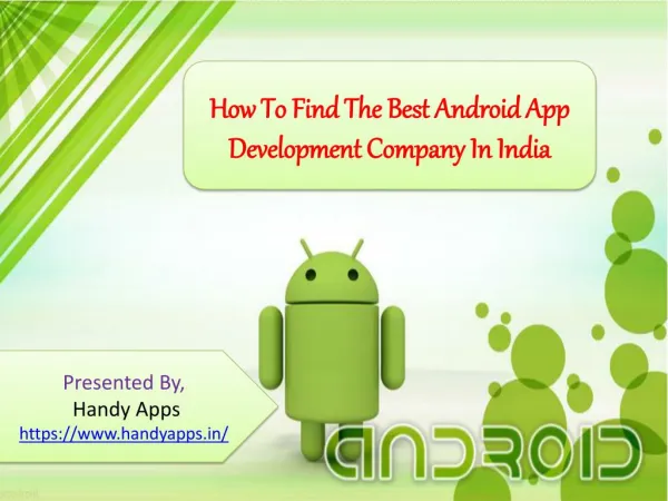 How To Find The Best Android App Development Company In India