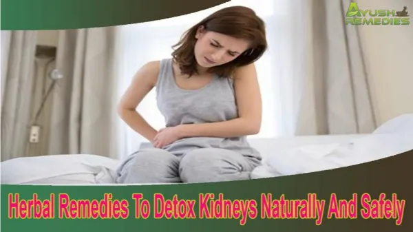 Herbal Remedies To Detox Kidneys Naturally And Safely