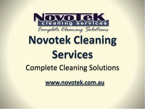 Novotek Cleaning Services Newcastle
