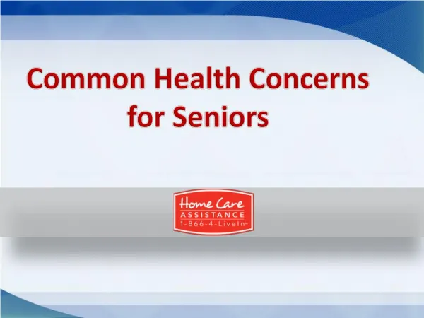 Common health concerns for seniors