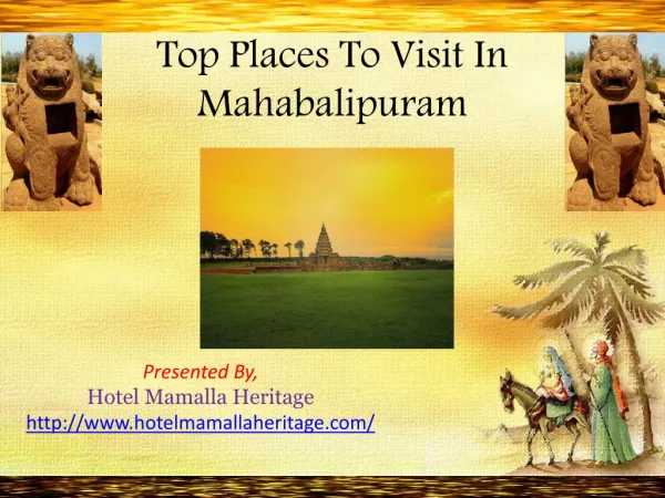 Tourist Places and Hotels Near Mahabalipuram