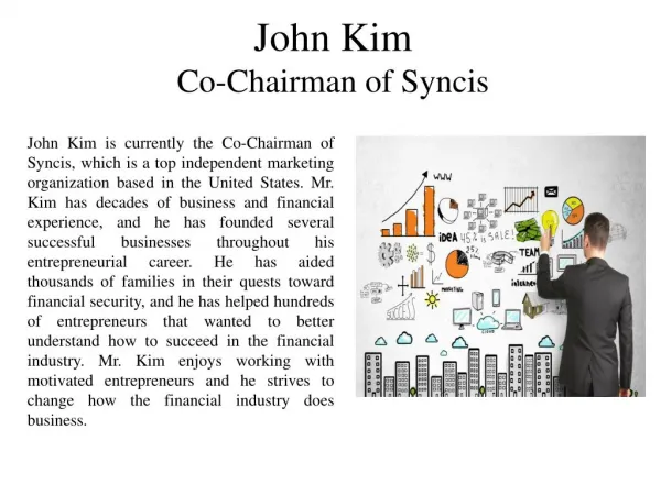 John Kim Co-Chairman of Syncis